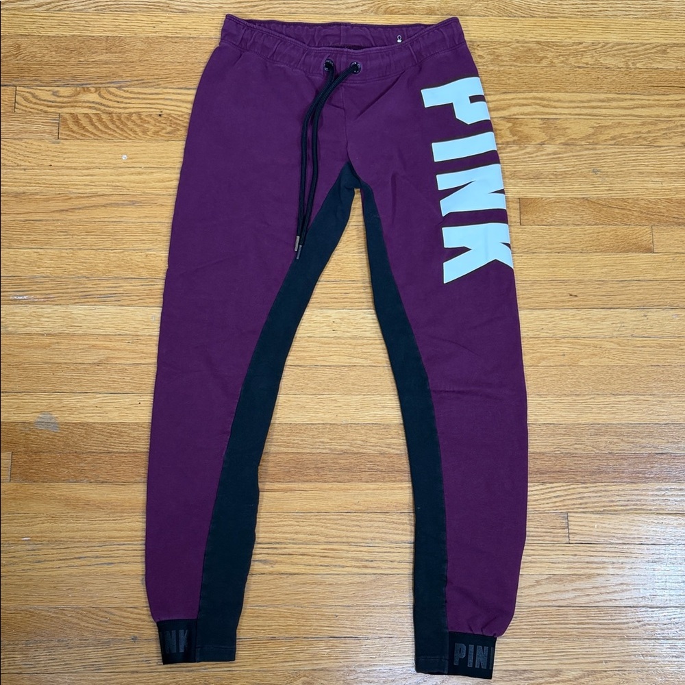Victoria's Secret Pink Burgundy Sweatpants